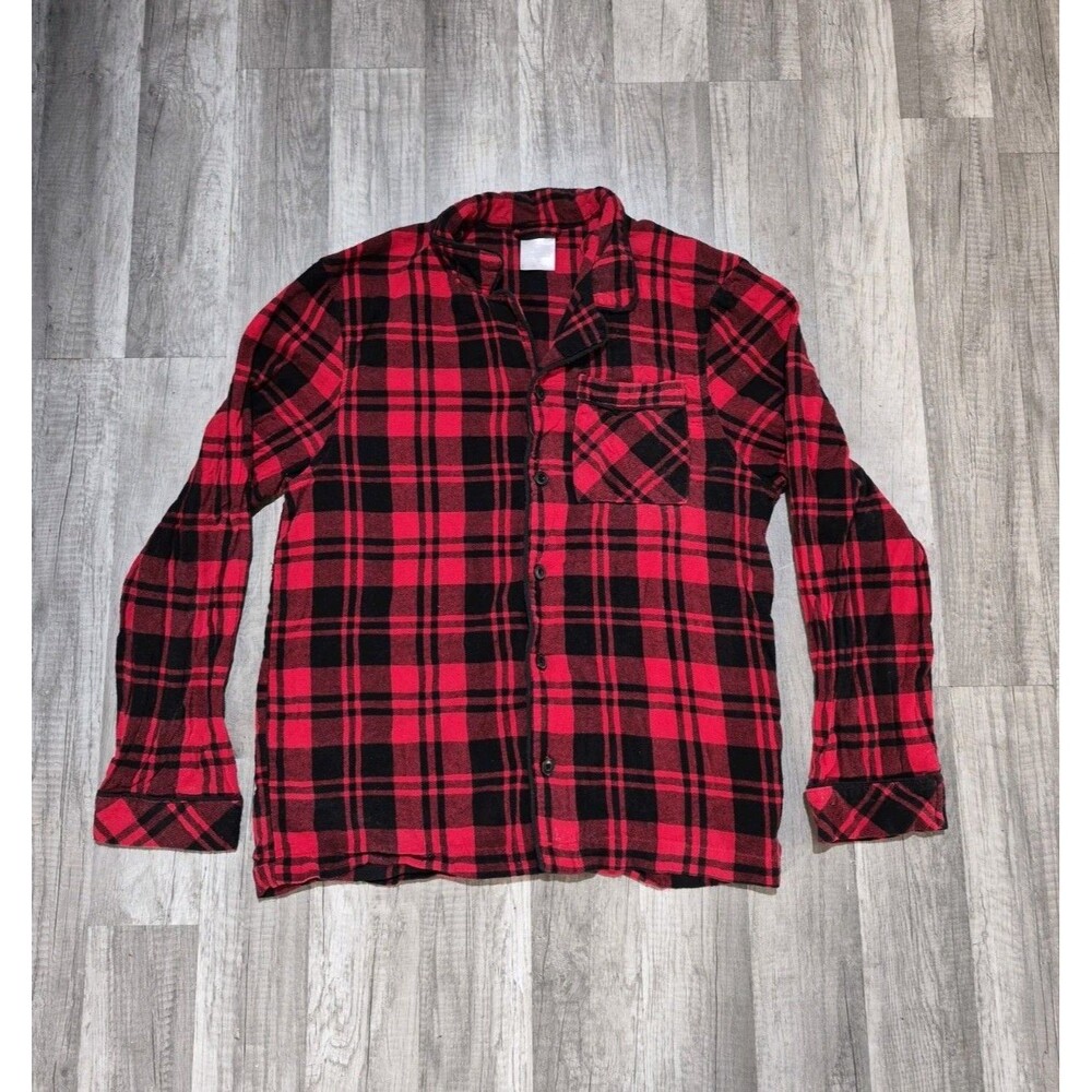 Falls Creek Red Plaid Button Up Grunge Lumberjack Rock Buffalo Check